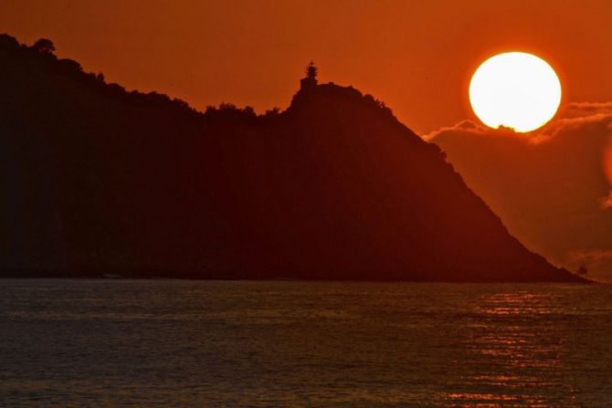 Puesta de Sol : foto en Getaria