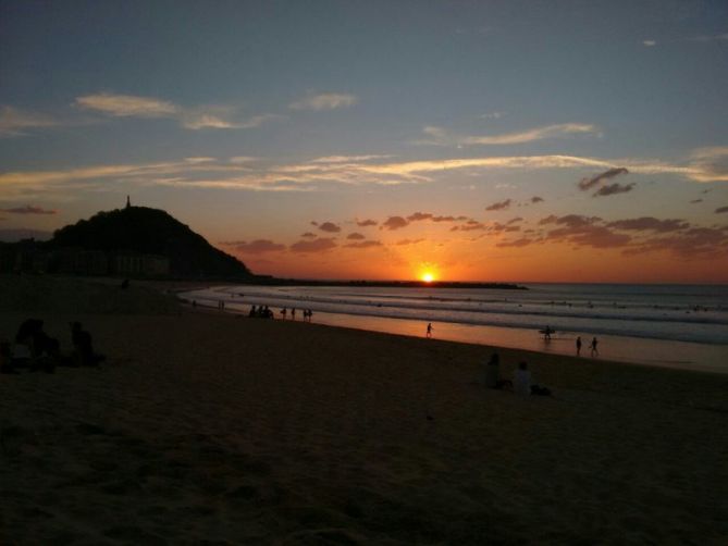 Puesta de sol: foto en Donostia-San Sebastián