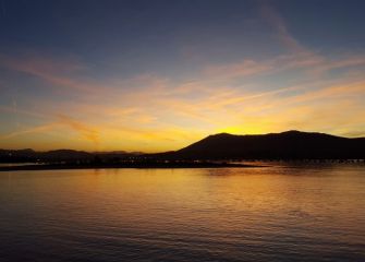 Puesta de sol sobre Jaizkibel