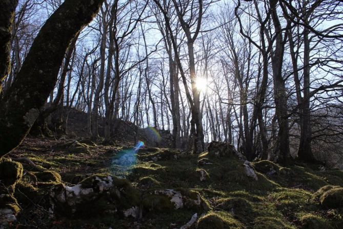 Rayos de luz: foto en Zegama