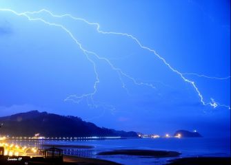 Rayos y trueno en Zarautz 
