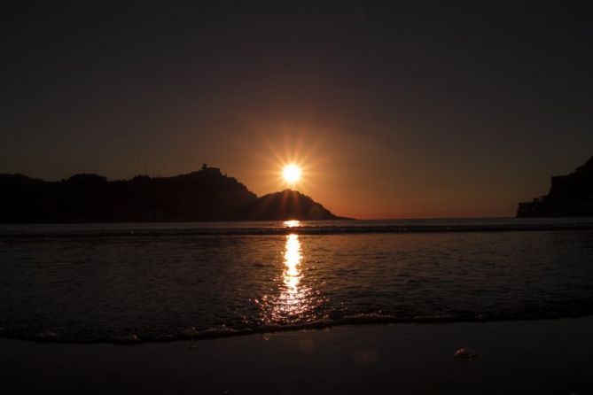 Reflejo del atardecer: foto en Donostia-San Sebastián