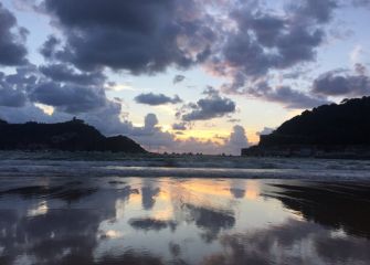 Reflejo de atardecer