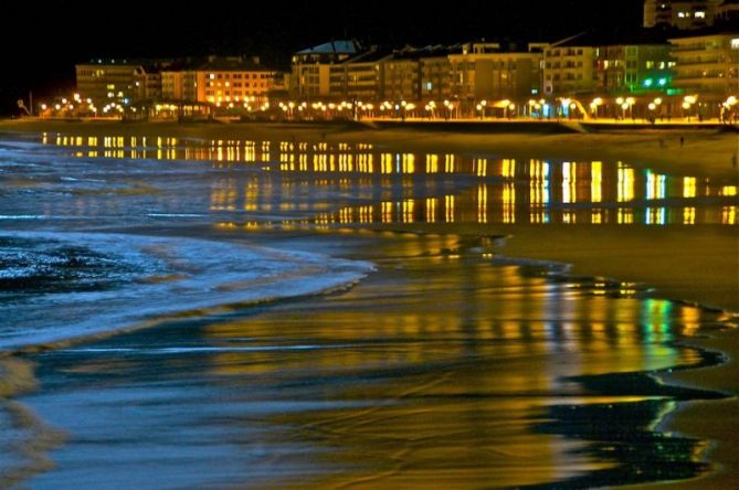 Reflejos: foto en Zarautz