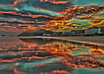 Reflejos al amanecer 