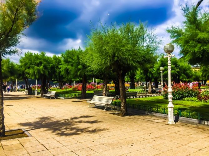 El rincón solitario del parque: foto en Donostia-San Sebastián