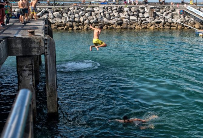 Salto: foto en Hondarribia