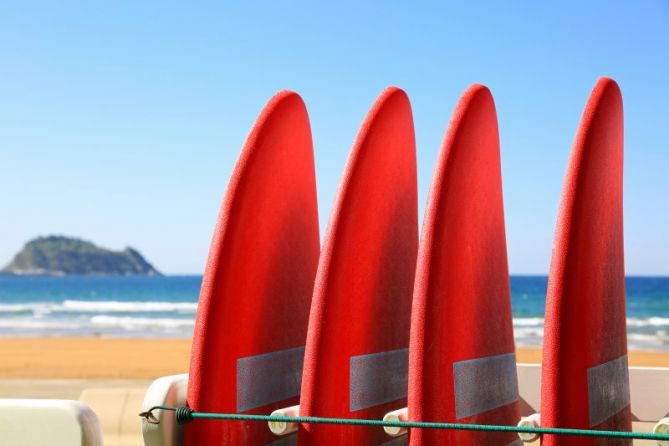 tablas rojas: foto en Zarautz