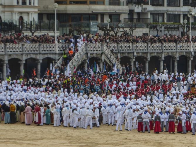 Tamborrada en La Concha: foto en Donostia-San Sebastián