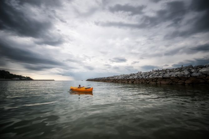 Tardes de remo: foto en Hondarribia