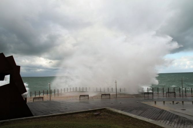 El temporal: foto en Donostia-San Sebastián