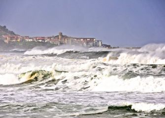 Temporal con olas grandes