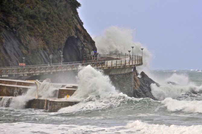 Temporal en Zarautz : foto en Zarautz