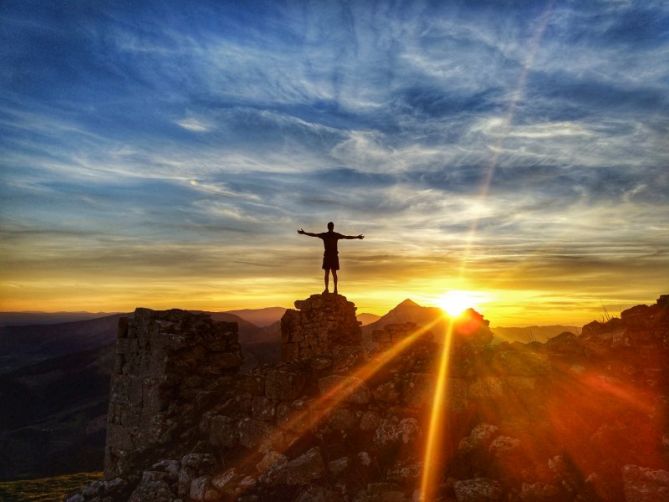 Udalaitzeko egunsentiak: foto en Arrasate-Mondragón