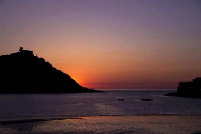 Últimos colores del día: foto en Donostia-San Sebastián