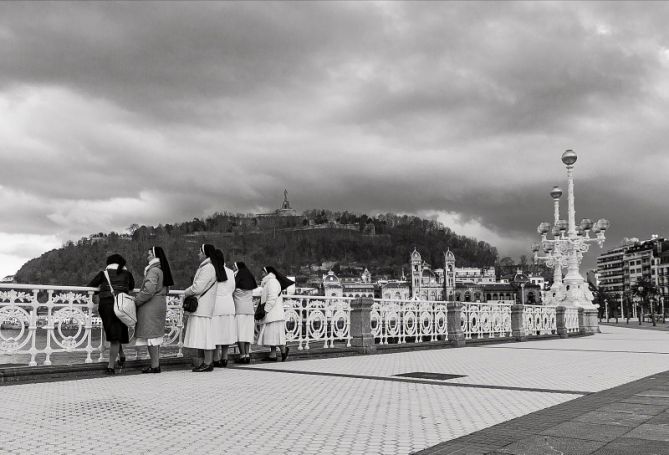 visita a la contxa: foto en Donostia-San Sebastián