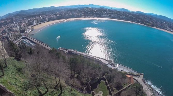 A vista de pajaro: foto en Donostia-San Sebastián