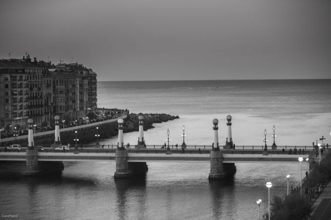 A vista de pajaro: foto en Donostia-San Sebastián