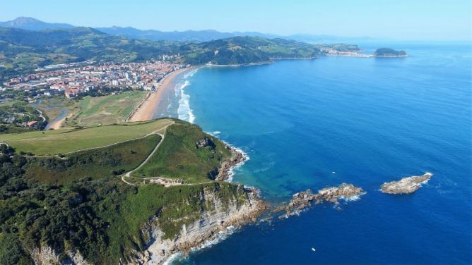 Zarautz desde el aire: foto en Zarautz