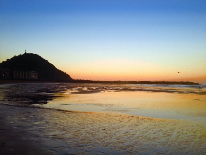 Zurriola dorada: foto en Donostia-San Sebastián