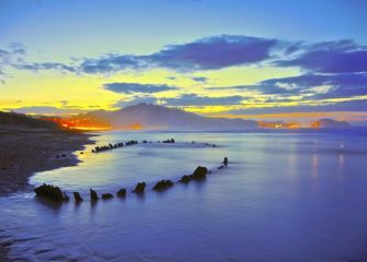 Atardecer con Gustav a la vista 