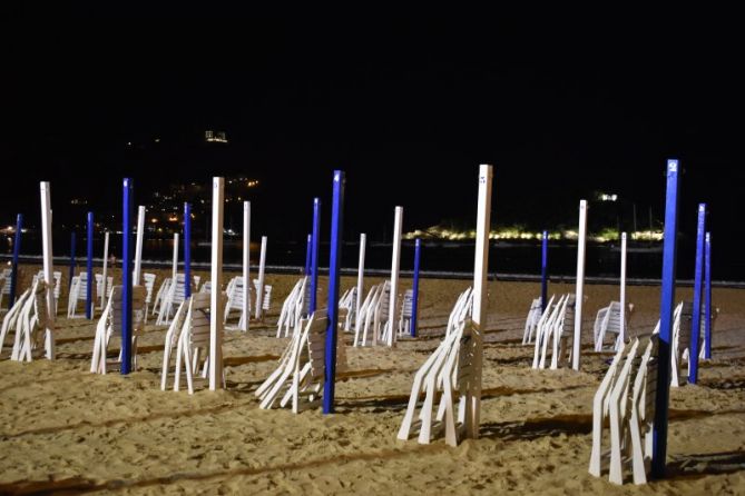 concha nocturna: foto en Donostia-San Sebastián