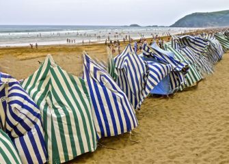 Galerna en la playa de Zarautz 