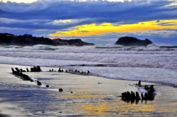 Gustav al Atardecer : foto en Zarautz