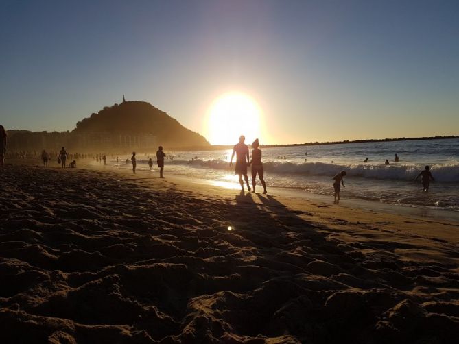 Idilio de verano: foto en Donostia-San Sebastián