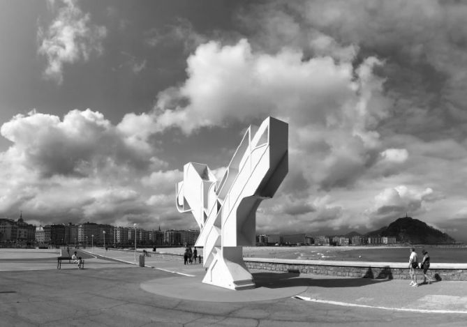 Paloma blanca: foto en Donostia-San Sebastián