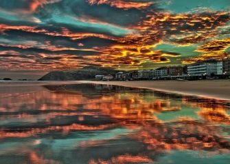 Reflejos al atardecer 