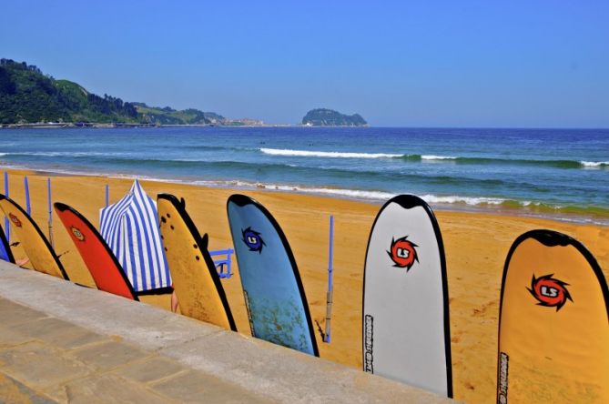 Tablas de surf : foto en Zarautz