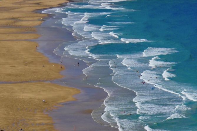 Zarautzko hondartza : foto en Zarautz