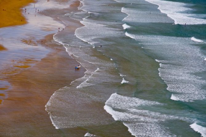 Zarautzko hondartza : foto en Zarautz