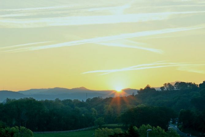 Amanece en Txillida Leku: foto en Hernani