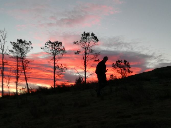 amanecer en el Adarra: foto en Hernani