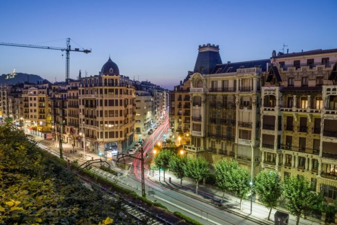 Anochecer en Gros: foto en Donostia-San Sebastián