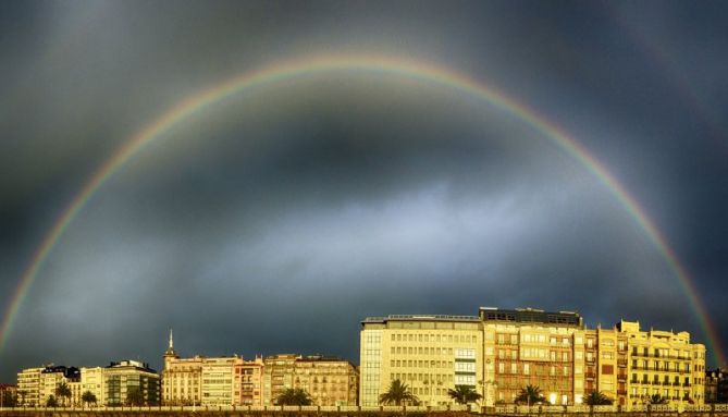 Arco iris: foto en Donostia-San Sebastián