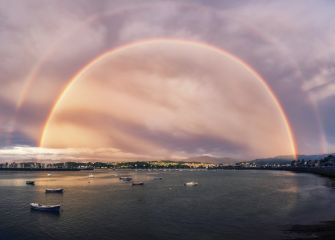 Arco iris en la bahia 