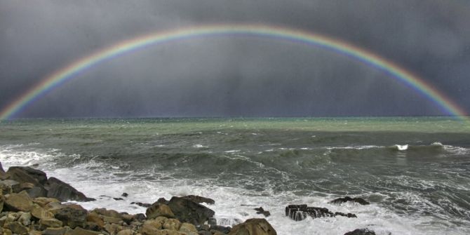 Arco iris en Zumaia: foto en Zumaia