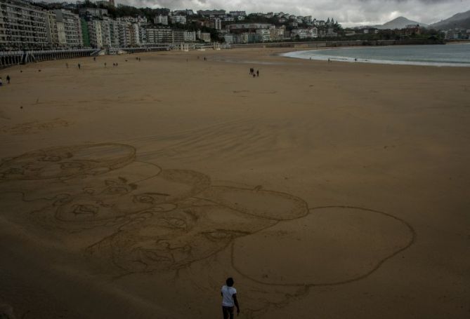 Arte Donostiako Hondartzan: foto en Donostia-San Sebastián