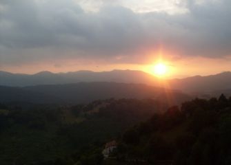 Atardecer en Arantzazu