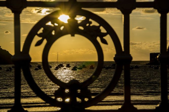 Atardecer en la Barandilla: foto en Donostia-San Sebastián