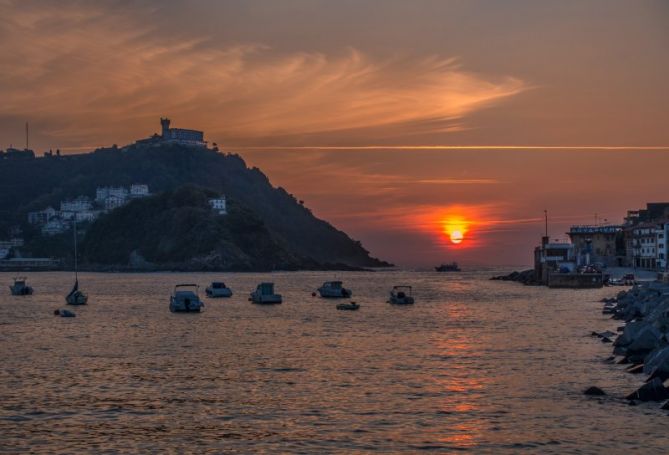 Atardecer donostiarra: foto en Donostia-San Sebastián