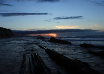 Atardecer en el Flysch