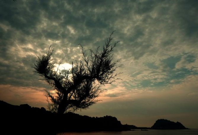 Atardecer en Getaria: foto en Getaria