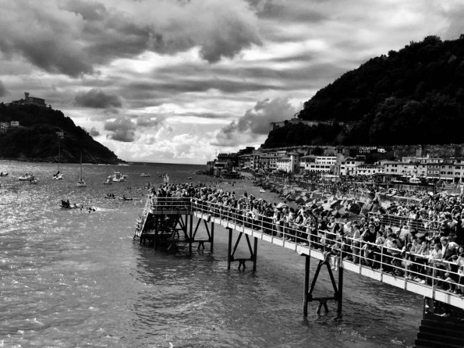 Atardecer de verano: foto en Donostia-San Sebastián