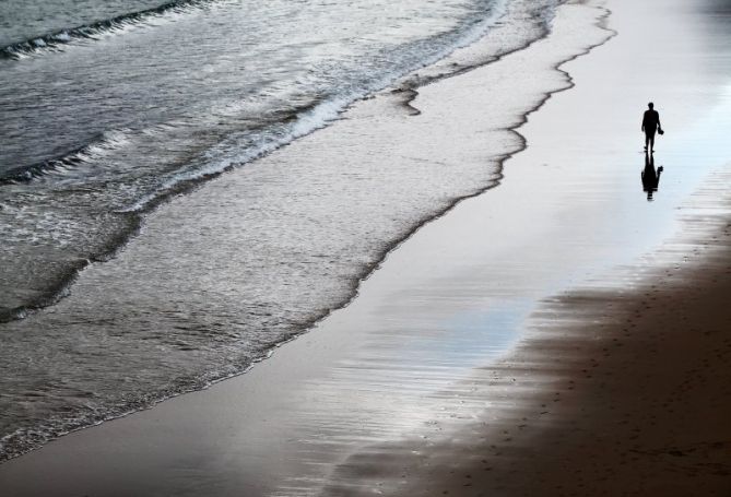 "Bajando la Marea": foto en Donostia-San Sebastián