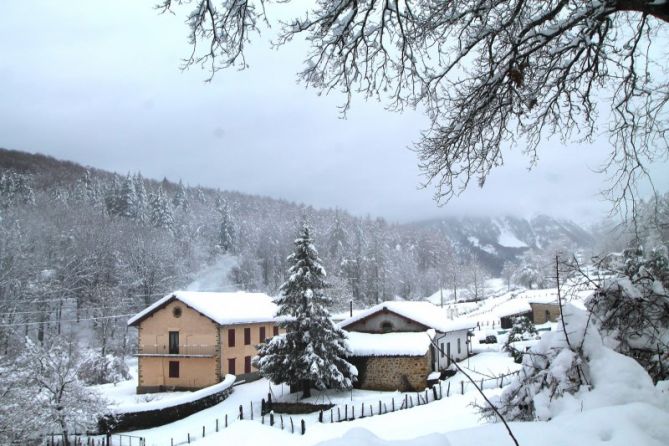 Barrio de altura: foto en Zegama