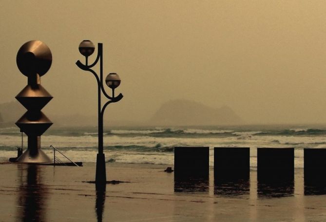 Bronce: foto en Zarautz